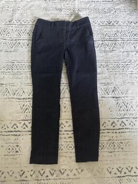 Marisa Skinny Pants Size 2 Navy Blue with Small Dot Pattern